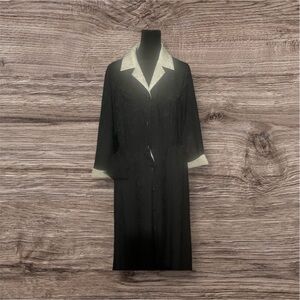 Unique Vintage Black and White Coat